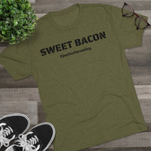 Load image into Gallery viewer, SWEET BACON - #JusticeForSmiley - Unisex Tri-Blend Crew Tee