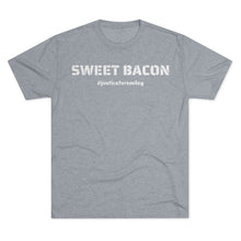 Load image into Gallery viewer, SWEET BACON - #JusticeForSmiley - Unisex Tri-Blend Crew Tee
