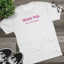 Load image into Gallery viewer, WAR PIG - #JusticeForSmiley - Unisex Tri-Blend Crew Tee
