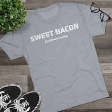 Load image into Gallery viewer, SWEET BACON - #JusticeForSmiley - Unisex Tri-Blend Crew Tee