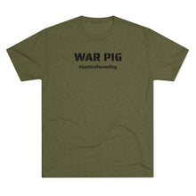 Load image into Gallery viewer, WAR PIG - #JusticeForSmiley - Unisex Tri-Blend Crew Tee