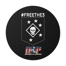Load image into Gallery viewer, #FreeThe3 - MARSOC 3 - UAP - Round Vinyl Stickers