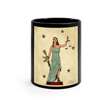 Load image into Gallery viewer, Lady Justice - Ceramic Mug - Black