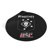 Load image into Gallery viewer, #FreeThe3 - MARSOC 3 - UAP - Round Vinyl Stickers