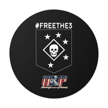 Load image into Gallery viewer, #FreeThe3 - MARSOC 3 - UAP - Round Vinyl Stickers