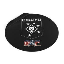 Load image into Gallery viewer, #FreeThe3 - MARSOC 3 - UAP - Round Vinyl Stickers
